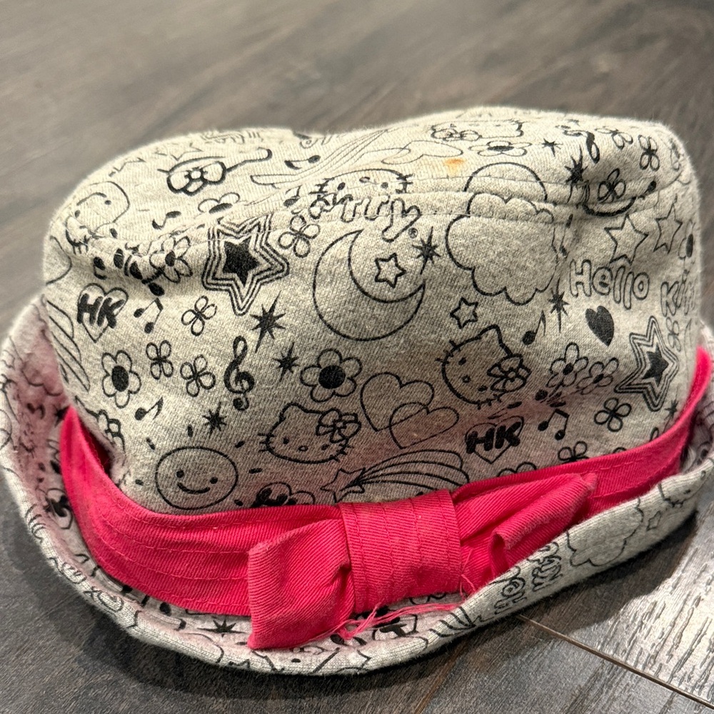 Hello kitty Kids Gray Hat with Pink Band 11:26